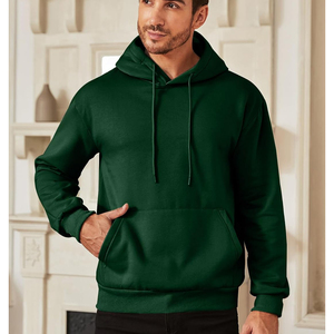 Venta al por mayor Plain Mens Streetwear sudaderas con capucha con logotipo personalizado de peso pesado de algodón de gran tamaño sudaderas con capucha para hombres - Product Image 6