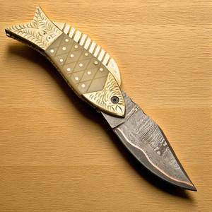Nordic Forge Industrial Grade Damascus Folding <b>Knife</b> Leather Sheath Handmade <b>Pocket</b> <b>EDC</b> Hunting Camping OEM ODM Supported Drop - Product Image 2