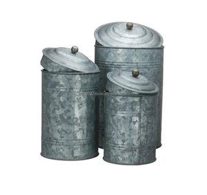 Ensemble de rangement alimentaire de luxe en métal de qualité supérieure avec 2 tailles différentes logo personnalisable sans danger pour la vaisselle de cuisine - Product Image 4