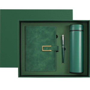 Carnet en cuir OS19 A5 avec coffret cadeau bouteille en acier inoxydable, carnets personnalisables, articles à 2 dollars - Product Image 4