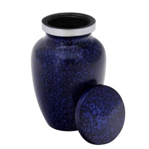 Urna de cremación de aluminio y metal más vendida con diseño de Meenakari, contenedor de tamaño completo para cenizas funerarias, forma de tamaño personalizado - Product Image 4