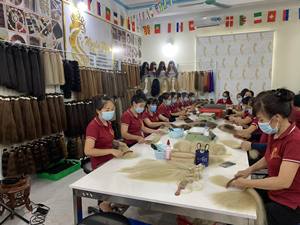 Vrac Vierge Remy Extensions de Cheveux Humains Vietnamiens de Haute Qualité Machine Double Trame Worldhair Marque - Product Image 6