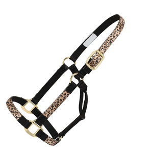 Durable Nylon Chevron no ajustable caballo Halter negro/multicolor Premium fuerte Hardware uso diario entrenamiento Trail Riding - Product Image 6