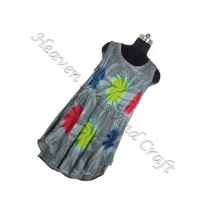 Moda Europea 2025 mujeres fiesta Maxi vestido Tie Dye rayón Casual Maxi Tie Dye Boho Gypsy vestido rayón ropa de noche vestido DRT004C - Product Image 4
