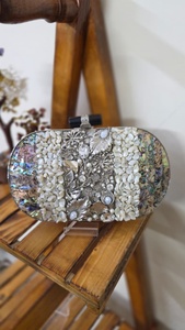 Wholesale Mother of Pearl Bridal Clutch Mop Wedding Bag Party Purse Indian Manufacturers Made in India - Product Image 2