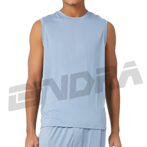 2025 nuevas camisetas sin mangas lisas para hombre, camisetas sin mangas informales para entrenamiento de gimnasio, camisetas sin mangas suaves y cómodas para verano - Product Image 1