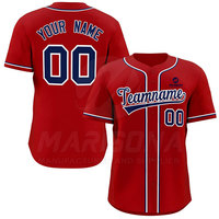 Jersey Baseball Musim Panas Ukuran Besar Berkualitas Tinggi Ramah Lingkungan Bernapas Nyaman 100% Poliester Cepat Kering