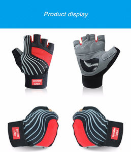 ถุงมือยกน้ำหนักผู้ชายคุณภาพดีเยี่ยม ระบายอากาศได้ดี ผลิตจากโพลีเอสเตอร์ สำหรับการออกกำลังกายในยิม - Product Image 6