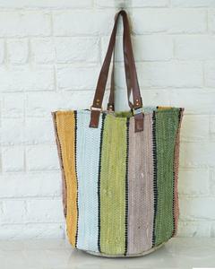 New Trending Bohemian Women's Custom Braided Cotton Beach Tote <b>Bag</b> Handcrafted Leather Strap Fashionable Lady <b>Messenger</b> <b>Bag</b> - Product Image 1