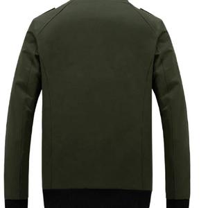 Chaqueta de bombardero cortavientos de invierno al por mayor para hombre con cuello levantado estilo urbano logotipo personalizado reversible impermeable de alta calidad - Product Image 6