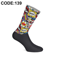 Chaussettes à sublimation fabriquées en Turquie, impression numérique 360, design artistique, chaussettes pour femmes, coton de haute qualité, respirantes, Artwear