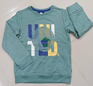 Logo personnalisé Écologique Respirant Ras Du Cou Sweat-shirt pour Bébé Garçons Casual Plain Pullover Tricoté Tissu Famille Matching Made - Product Image 5