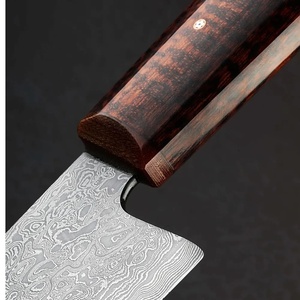 Couteau de chef JEXMOO en acier Damas fait main, multifonctionnel, avec étui en cuir pour une utilisation en cuisine - Product Image 4
