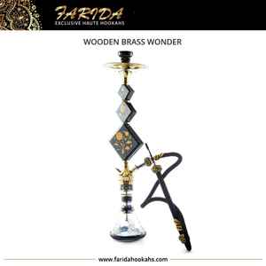 2022 cachimba maravilla de latón de madera de lujo con inserciones de perlas madre intrincadas juego de Shisha de alta calidad caja de acabado de laca única - Product Image 4