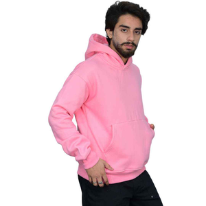 Sudadera con Capucha de Felpa Técnica Rosa Pastel Esencial para Hombre, Sin Aranceles, Mezcla de Algodón Premium, Cómoda y Personalizable - Product Image 4