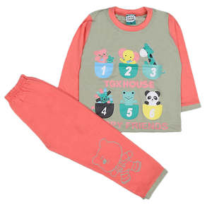 Traje de 2 Piezas de Manga Larga para Niños - Rosa - Product Image 3