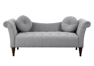 คามิลล่าโซฟาที่นั่งแบบโมเดิร์นทำจากโครงไม้สักเนื้อแข็งพร้อมด้วยผ้ากำมะหยี่สีเทาและหมอนอิงเนื้อนุ่มสำหรับใช้ในห้องนั่งเล่น - Product Image 3