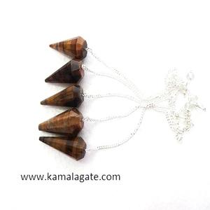 Aventurine jaune naturelle faite à la main Style Chakra à facettes Reiki pendule pierre semi-précieuse artisanat radiesthésie pierre précieuse en gros - Product Image 2