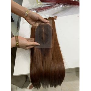 Paquets de Cheveux Humains Vietnamiens Naturels 22 Pouces Ombre Orange Foncé Os Droite Trame de Cheveux en Gros Havinahair - Product Image 5