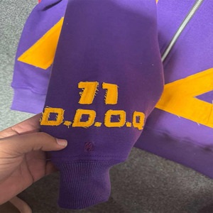 Sudadera Corta Extra Grande con Efecto Desgastado, Sudadera Gruesa de Felpa de Algodón de 400 g/m², Sudadera Urbana Gruesa - Product Image 5