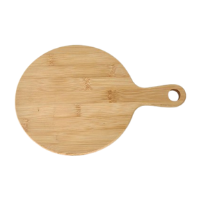 Tabla de Cortar Redonda Moderna de Madera Ecológica con Mango, 1.5 cm de Grosor, Tamaño y Color Personalizables para Utensilios de Cocina de Restaurante - Product Image 1