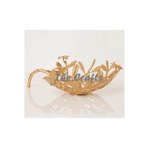 Bestest Design Food Decorative Serving <b>Bowl</b> With Finest Quality Gold Color <b>Snacks</b> Serving <b>Bowl</b> At Best Price - Product Image 2