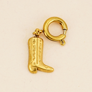 Pendentif Étoile Vintage en Acier Inoxydable Plaqué Or 18K, Breloques Religieuses DIY, Clip pour Aliments et Sports, Idéal pour Collier, Bracelet ou Cadeau de Fête - Product Image 2