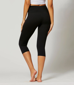 Mallas Capri para Mujer, Pantalones de Yoga de Cintura Alta, Sublimación Personalizada e Impresión de Logotipo Personalizado, Ideal para Gimnasio, Correr, Capri - Product Image 4