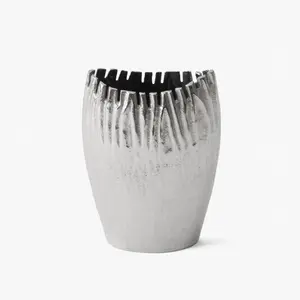 Manufacturer Direct Sales Low MOQ Modern Antique Silver Aluminium <b>Ceramic</b> Porcelain <b>Vase</b> for Home Decor for Valentine's Day - Product Image 1
