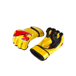 Nouveaux gants de boxe MMA dorés pour hommes, fabriqués au Pakistan, en gros, vêtements de sport en cuir PU - Product Image 3
