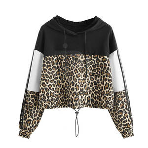 Ropa de calle Venta caliente Mujeres Crop Top Sudaderas con capucha Hecho en material de alta calidad Mujeres Crop Top Sudaderas con capucha - Product Image 1