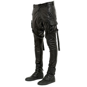 Pantalones de cuero de vaca para hombre, pantalón de motocicleta, diseño OEM, a precio de fábrica - Product Image 1