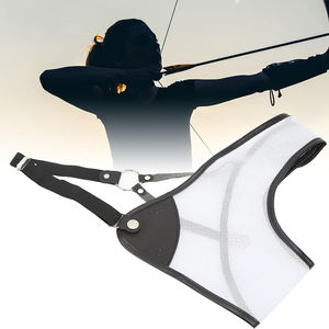 Tir à l'arc protecteur de poitrine tir formation protecteur de poitrine maille avec cuir de vache tir à l'arc protecteur de poitrine - Product Image 6