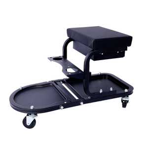 Tabouret roulant robuste pour mécanicien, capacité de charge de 300 lb, avec plateau porte-outils, siège de garage pivotant à 360° °   Roulettes pivotantes GAPGAR032 - Product Image 5