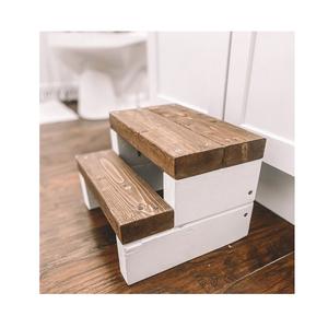 Taburete Minimalista de Madera con Construcción de Madera Maciza, Ideal para Encimeras de Cocina, Estantes de Baño y Tareas Domésticas - Product Image 6