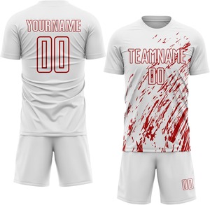 เสื้อทีมฟุตบอลพิมพ์ลายดิจิทัลแบบ ODM ชุดทีมฟุตบอลชุดทีม100% โพลีเอสเตอร์แบบสั่งทำ2025ได้ - Product Image 1