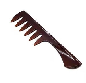 Peigne à cheveux en corne de vache de buffle 100% corne naturelle peigne à dents larges pour hôtel maison personnaliser Logo bon Style - Product Image 5