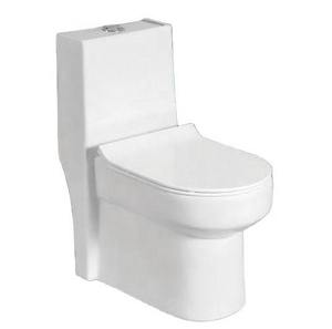 Juego de baño de inodoro de cerámica de una pieza de diseño moderno con doble descarga para proyectos gubernamentales fabricados en China - Product Image 2