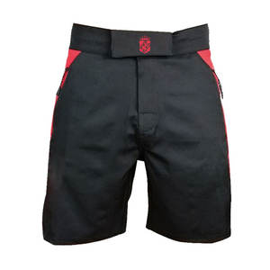 Shorts de MMA para Hombre al por Mayor, Cintura Elástica, Logotipo Personalizado, 100% Poliéster, Ligeros, de Secado Rápido, Diseño Moderno, Patrón Sólido - Product Image 1