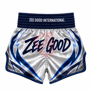 กางเกงมวยไทย Zee Good International Mixed Martial Arts แบบยูนิเซ็กส์ ทรงปกติ พิมพ์ลายแบบ Sublimation ผ้าโพลีเอสเตอร์ยืดได้ สำหรับผู้ใหญ่ - Product Image 1