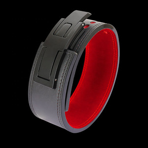 Levantamiento de pesas Palanca de cuero Cinturón profesional Entrenamiento de gimnasia Cinturones de levantamiento de pesas DEFY 10mm Levantamiento de pesas Cinturón de palanca de cuero - Product Image 6