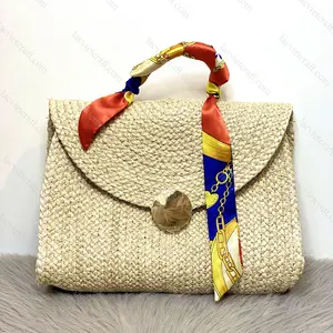 New trend hot design best choice handwoven daily use seagrass crossbody bag from Viet Nam