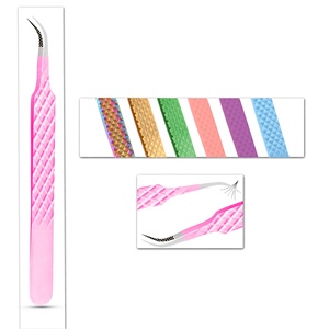 Pince à cils en acier inoxydable japonaise faite à la main Points pointus Volume Type de pointe Outil de beauté Prix raisonnable dans l'emballage de la boîte - Product Image 2