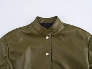 แจ็กเก็ตหนังสำหรับผู้ชายไซส์ใหญ่พิเศษมาใหม่กันลมมีซิปปิดระบายอากาศได้สำหรับนักแข่งรถมอเตอร์ไซต์ - Product Image 3