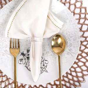 Ronds de serviette de Noël indiens Décoration de table exclusive pour mariages et fêtes avec serviettes de Noël en acrylique - Product Image 3