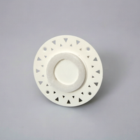 Diffuseur d'air de plafond sans cadre de 75 mm, grille d'aération dissimulée pour la ventilation des salles de bain et des toilettes