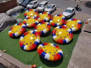 ราคาขายส่ง เรือดิสโก้เป่าลม 6 ที่นั่ง สำหรับเล่นน้ำ ของเล่นน้ำเป่าลม PVC - Product Image 3