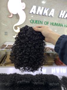 Extension de cheveux vierges vietnamiens humains 100% du vendeur à double tirage pour la trame Pixie Curl Style de vague naturelle brute - Product Image 2