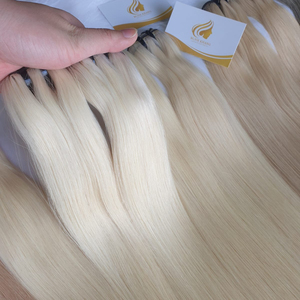 ผมต่อสีบลอนด์100% ทรงตรงขนาด8 ''-20'' - Product Image 1