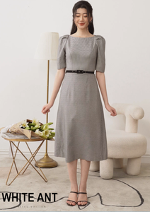 Nouvelle arrivée SUSI Robe trapèze pour femme Tenue de bureau décontractée élégante et élégante faisant partie de la collection Wistful du Vietnam - Product Image 4